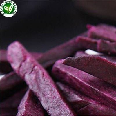 Violetinės bulvių ir saldžiųjų bulvių juostelės
